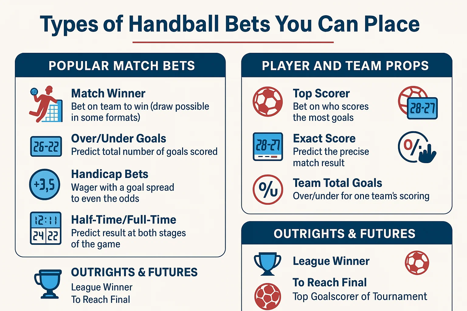Types of Handball Bets You Can Place